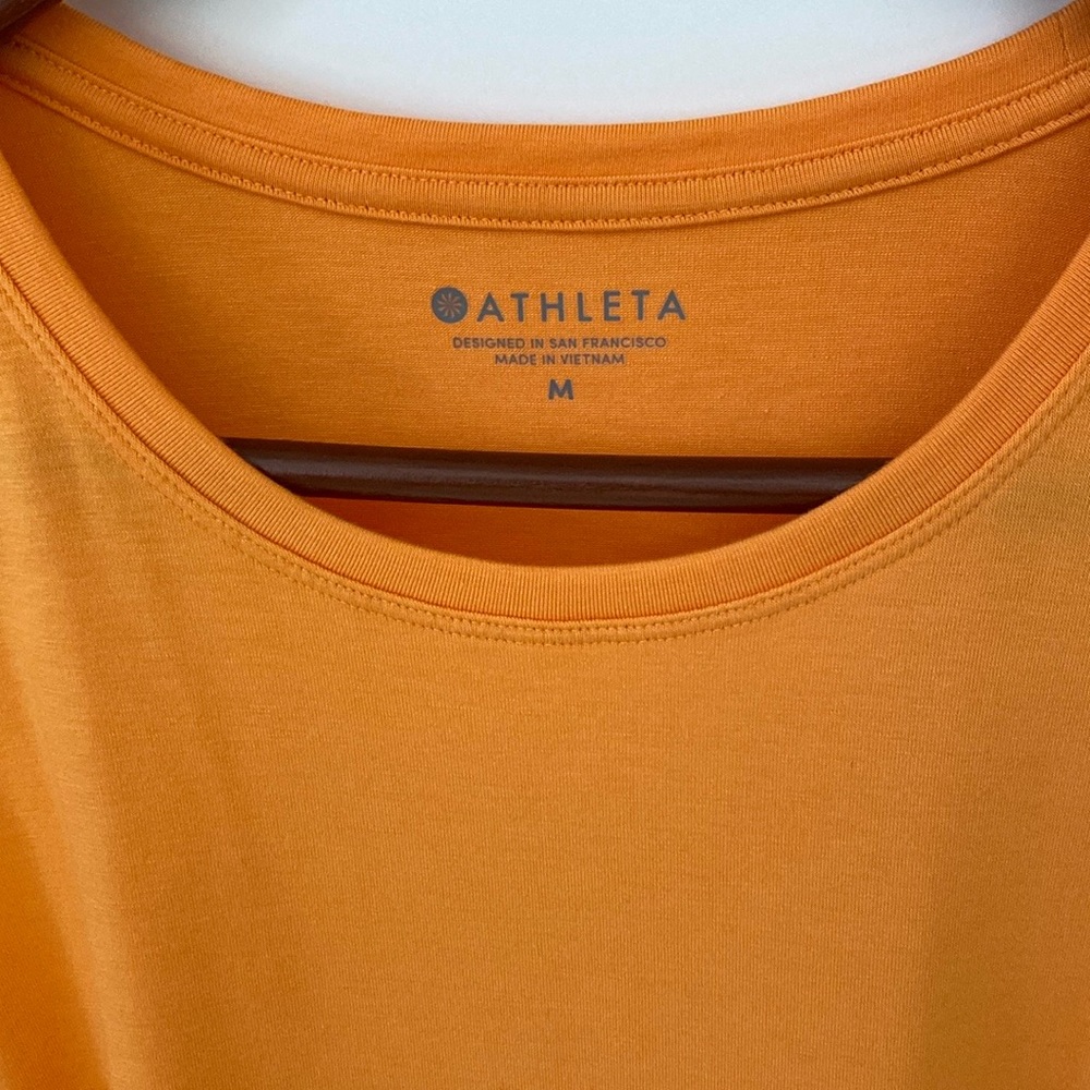 Athleta Long Workout Tank in Tangerine Sz M - Picture 3 of 7